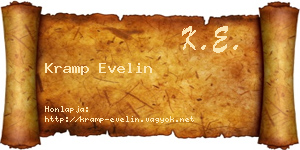 Kramp Evelin névjegykártya